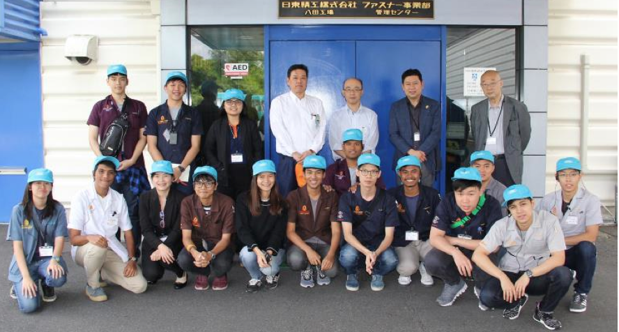 students of KMUTT visit Niitoseiko 2017-07-17.png